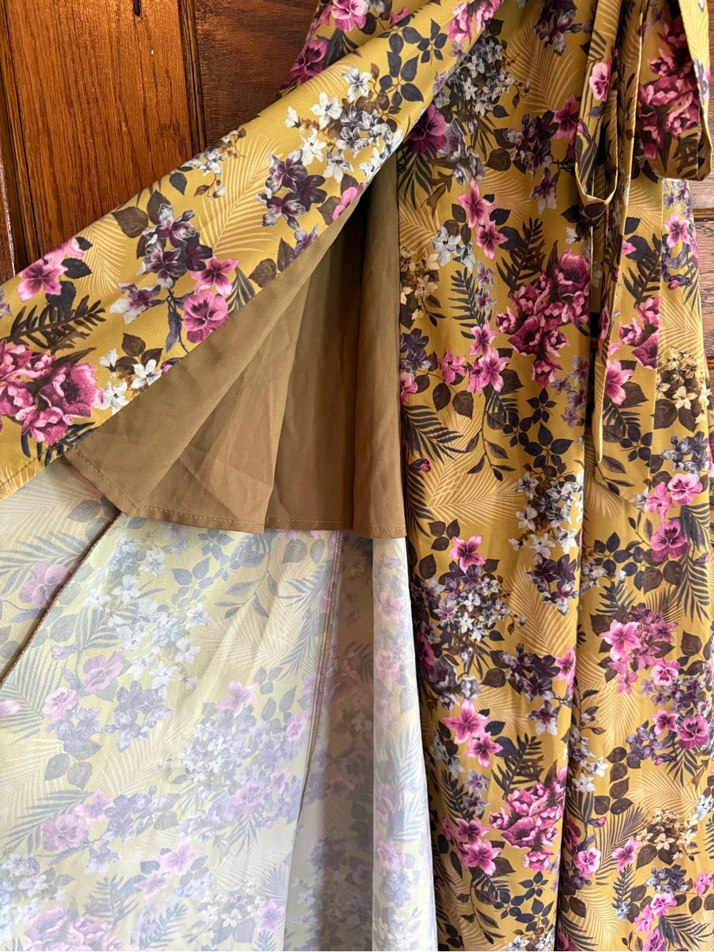 HUTCH Anthro Pietrina Floral Wrap Dress Maxi Flutter Sleeves Femme Prairie S - Picture 6 of 9